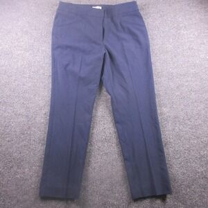 Tahari Arthur S. Levine Dress Pants Womens 10 Petite New Navy Alyssa Slim Leg